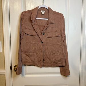Nicole Miller Tan Utility Jacket